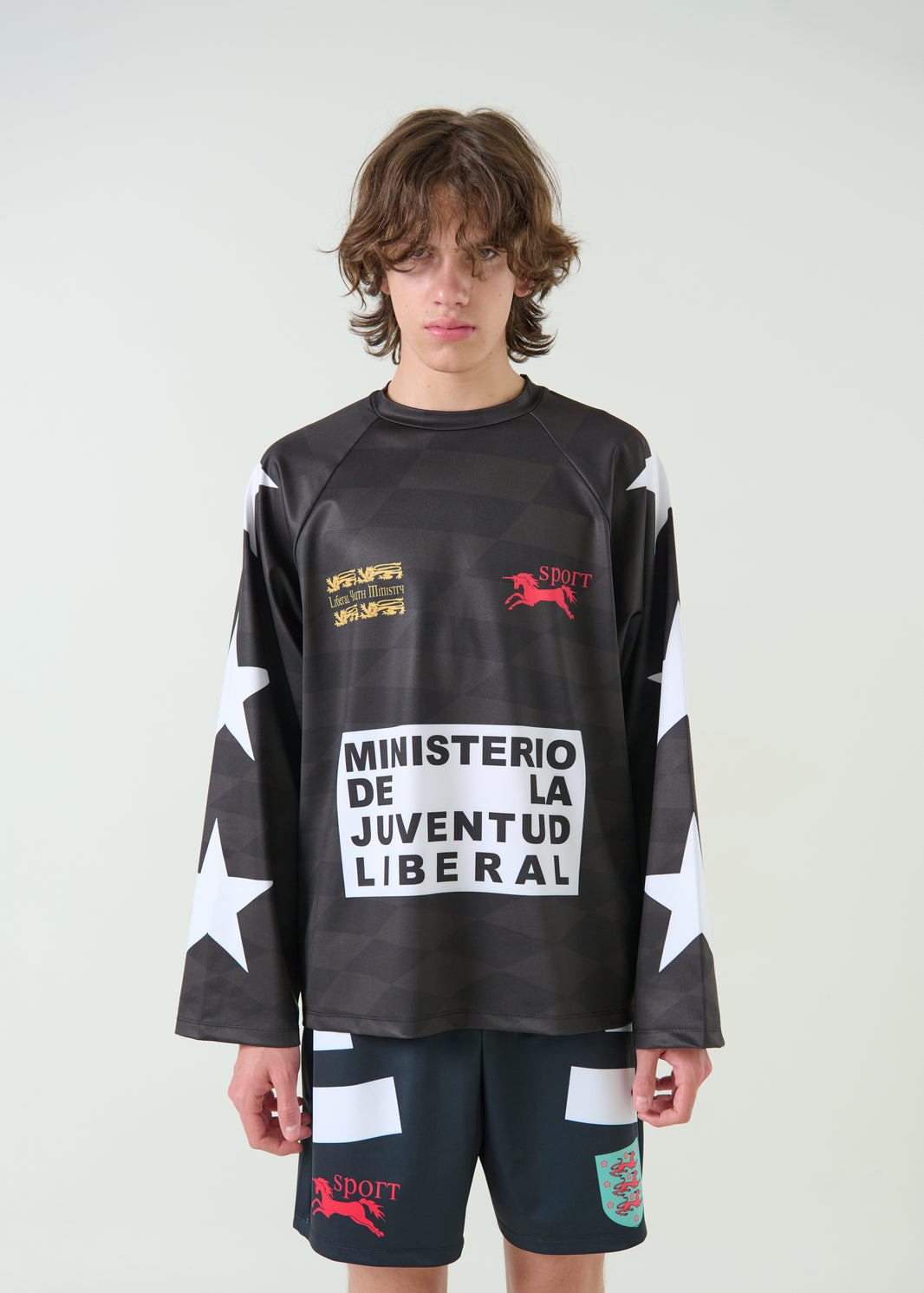 WOLFGANG MINISTERIO BLACK SOCCER JERSEY