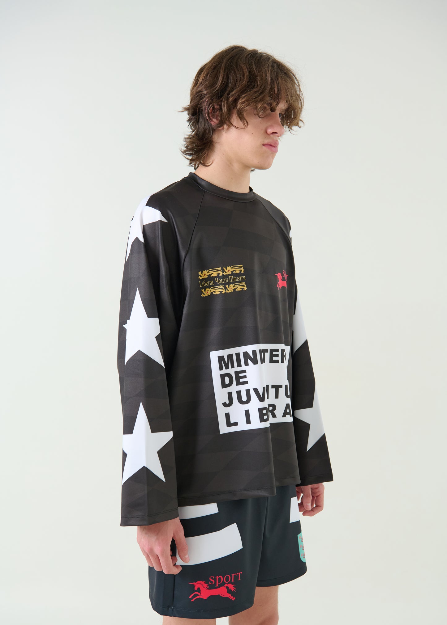 WOLFGANG MINISTERIO BLACK SOCCER JERSEY