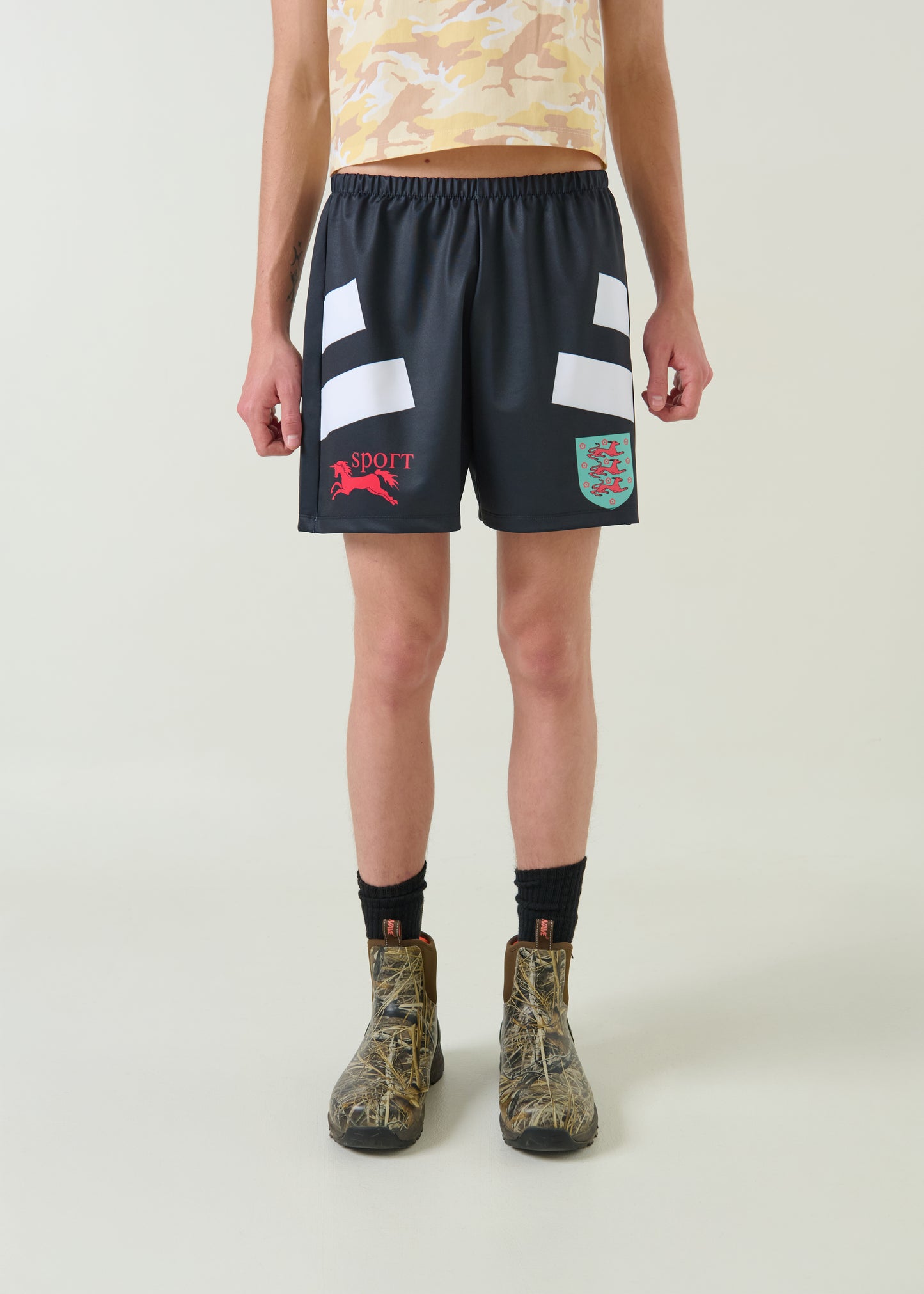 WOLFGANG BLACK SOCCER SHORT