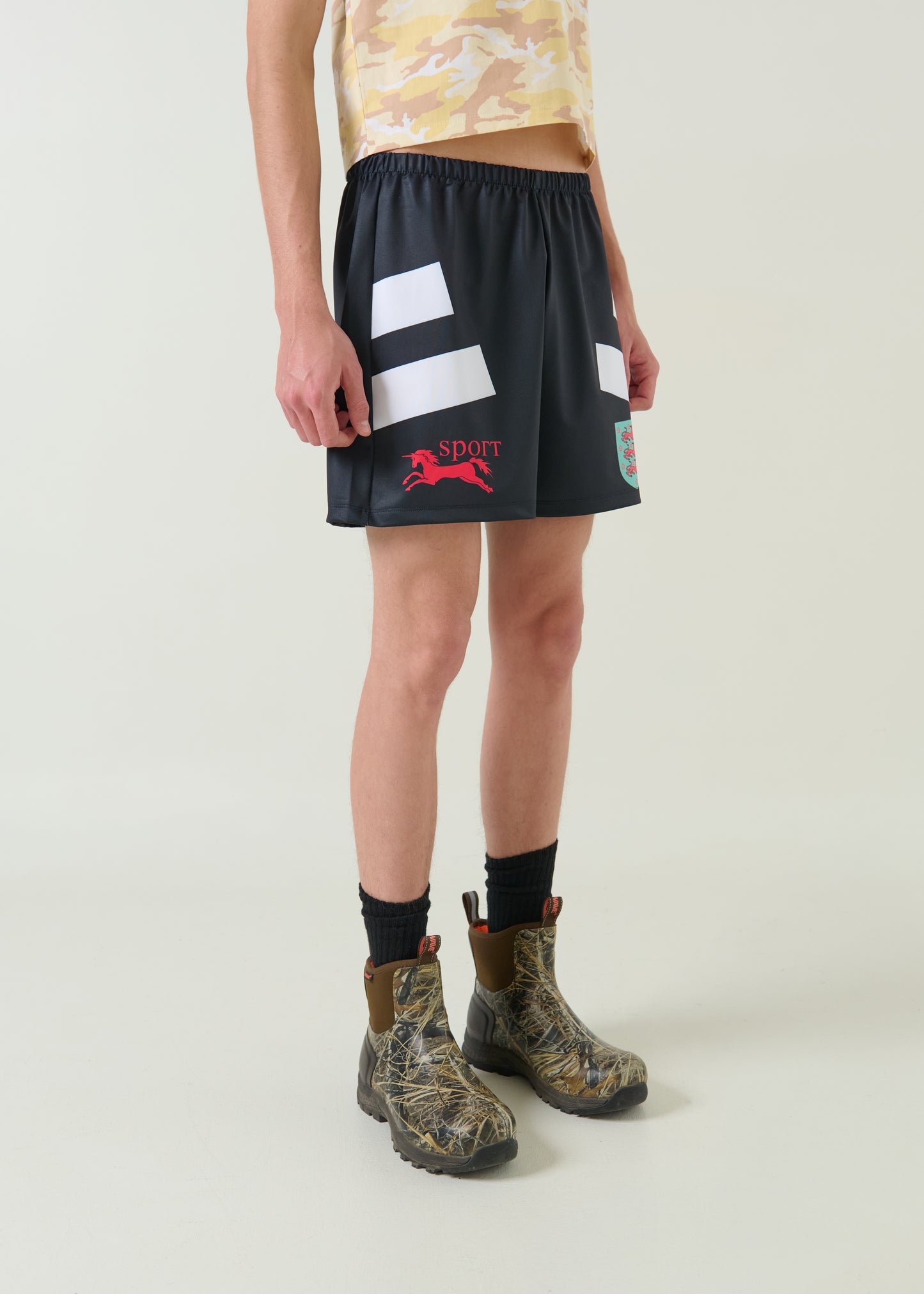 WOLFGANG BLACK SOCCER SHORT