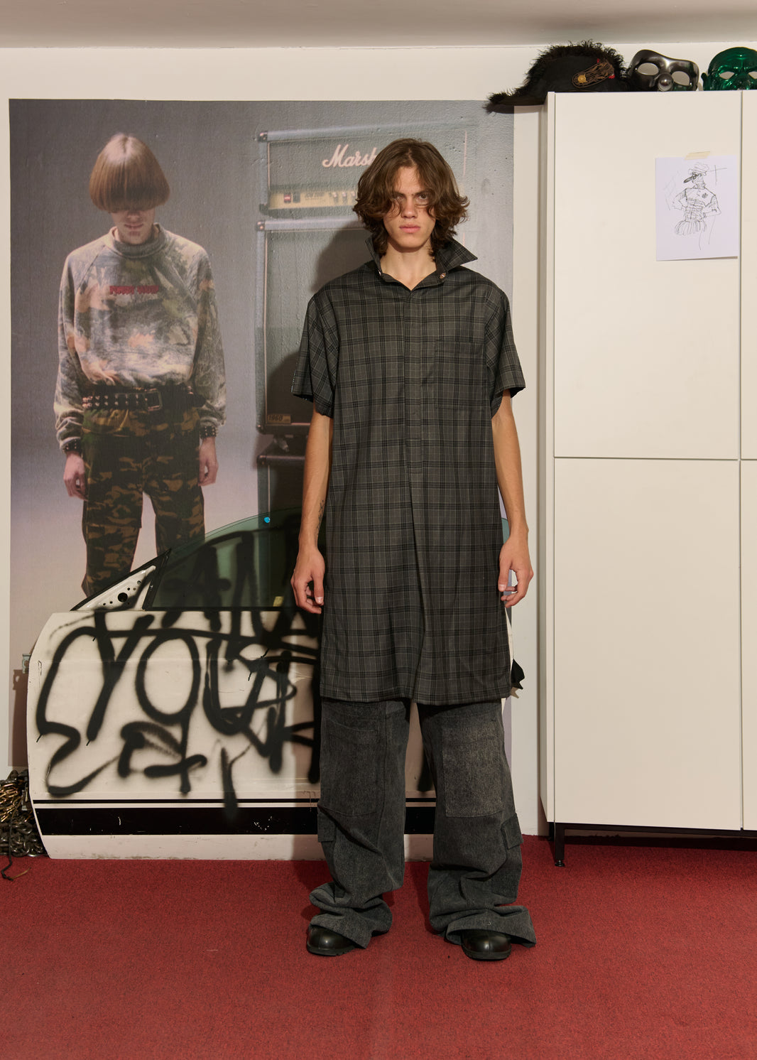 Bicolor Grunge Dress