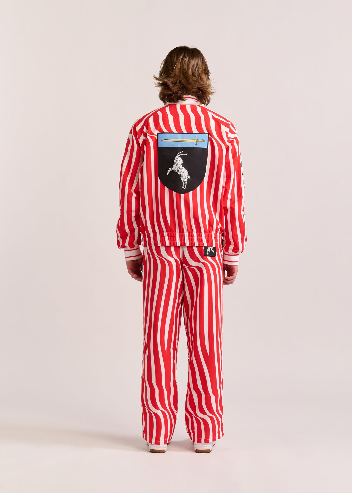 PUMA X LYM X CHIVAS RED AND WHITE SWIRL SPORT JACKET SELECT