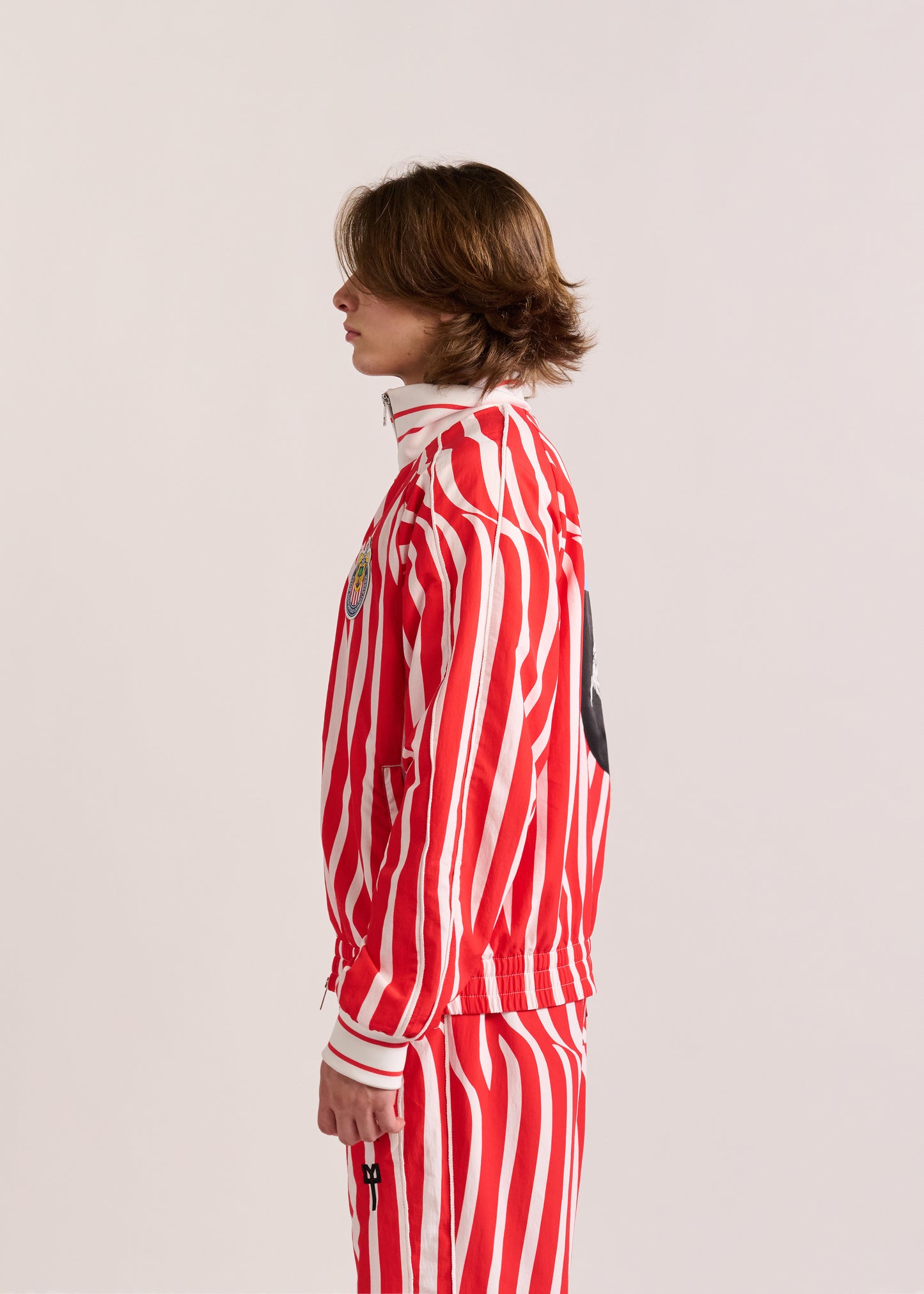 PUMA X LYM X CHIVAS RED AND WHITE SWIRL SPORT JACKET SELECT