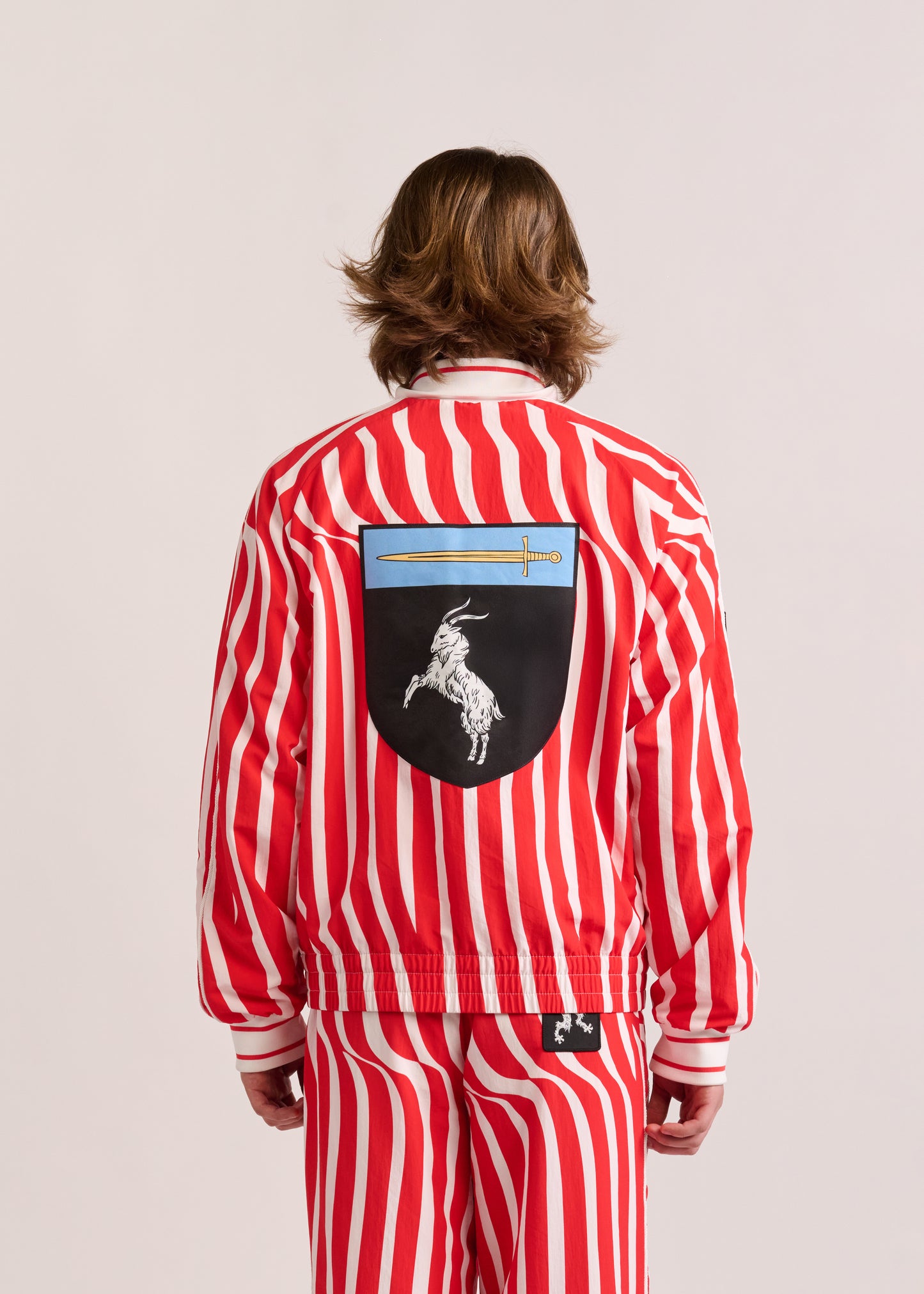 PUMA X LYM X CHIVAS RED AND WHITE SWIRL SPORT JACKET SELECT