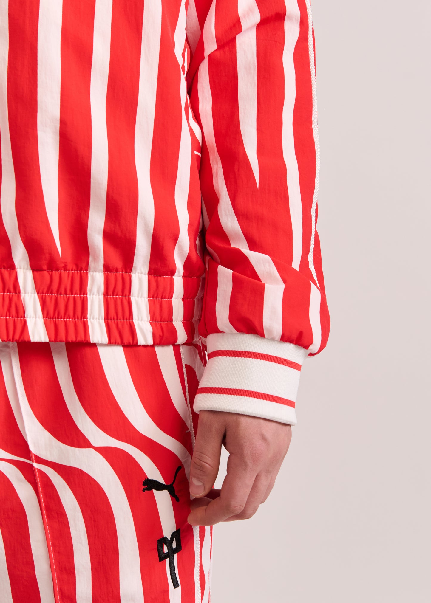 PUMA X LYM X CHIVAS RED AND WHITE SWIRL SPORT JACKET SELECT