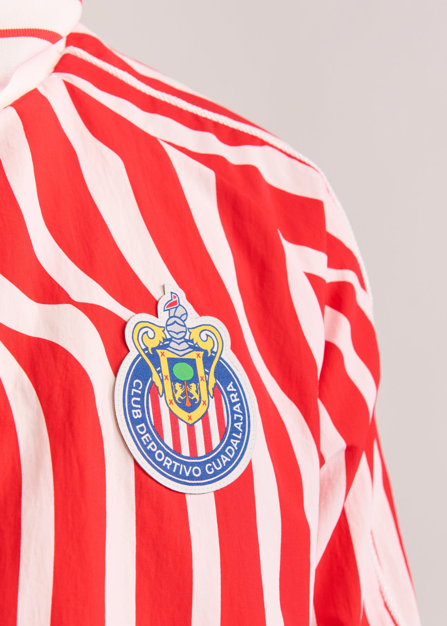 PUMA X LYM X CHIVAS RED AND WHITE SWIRL SPORT JACKET SELECT